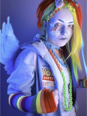 A post by @endomarf on TikTok caption: Every year new mlp cosplay #rainbowdash #cosplay #mlp #mlpcosplay #mylittlepony 