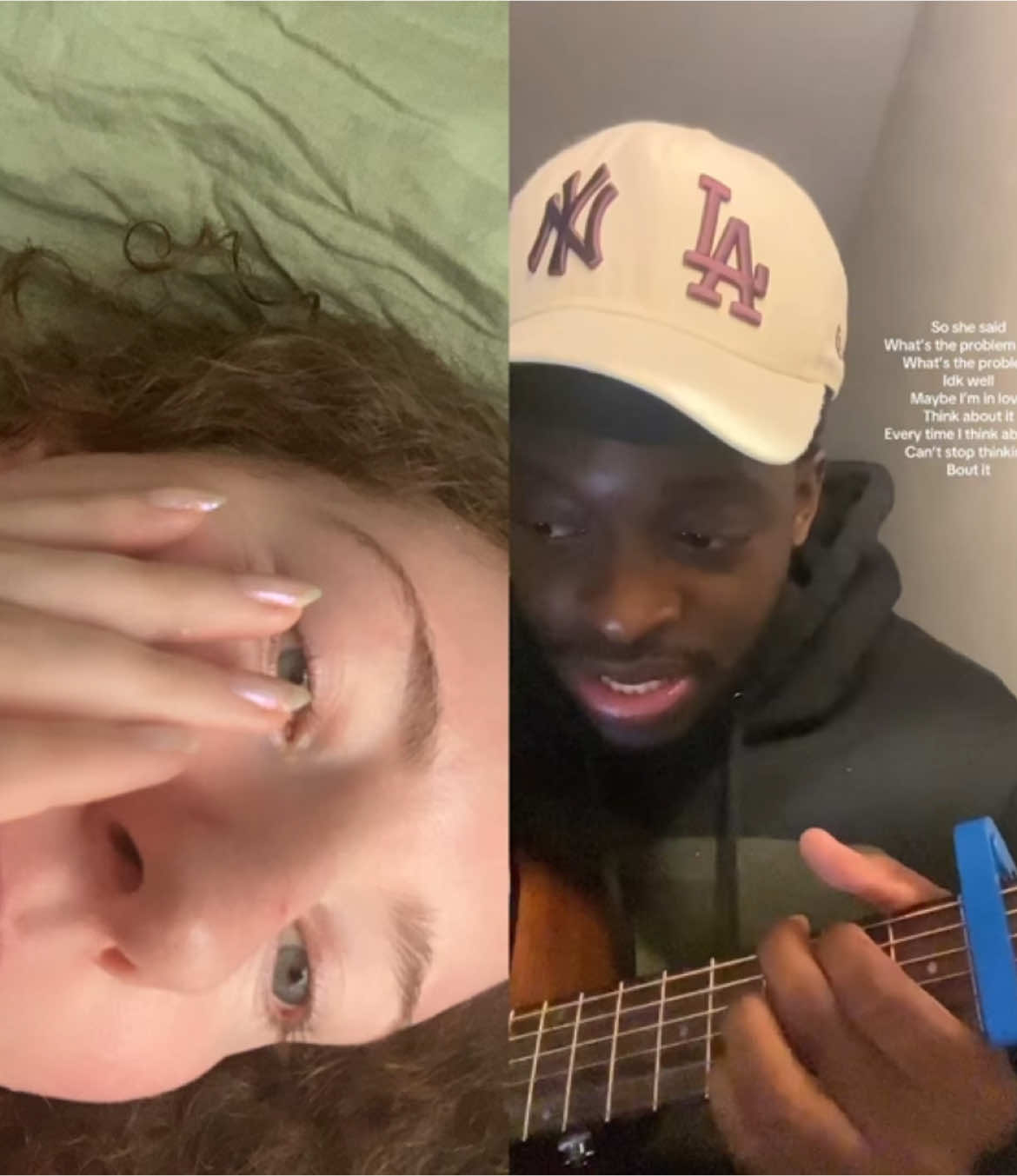A post by @hailey.orion on TikTok caption: #duet with @its all fine Music #coversong 