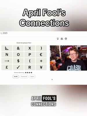 A post by @hankgreen1 on TikTok caption: NORP😀 #connections 