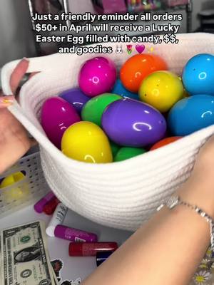 A post by @luckygirlscoops on TikTok caption: Use code SPRING15 for 15% off your entire order plus all orders $50+ in April get a Lucky Easter Egg 🐣🌷 • • • #spring #springishere #easter #happyeaster