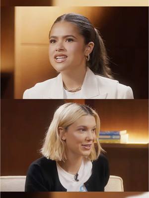 A post by @maisa on TikTok caption: The interview with Millie Bobby Brown is up! I hope you all enjoy it :) Don’t forget to follow @UNICEF Brasil  @UNICEF  💙 Join us and be the change! // A entrevista com a Millie está no ar na rede vizinha :) Pra quem gostou do nosso papo e quer saber mais sobre como o Unicef tem ajudado os jovens do Brasil (e do mundo), sigam os perfis deles nas redes sociais e façam parte da mudança! 💙 