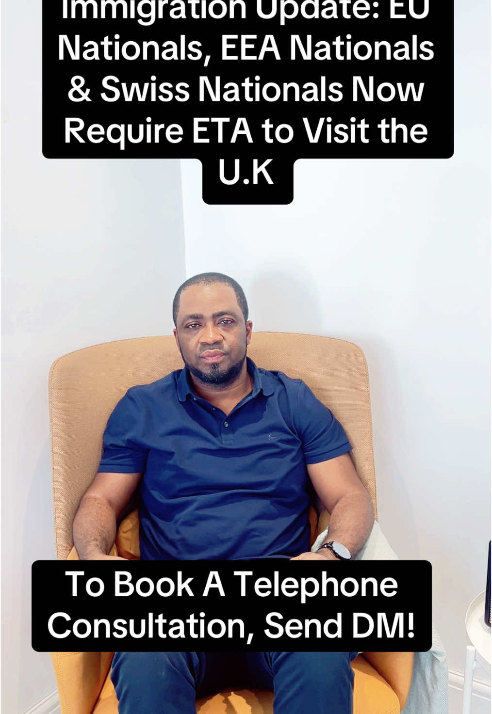 A post by @chrisvincent212 on TikTok caption: Immigration Update: EU Nationals, EEA Nationals & Swiss Nationals Now Require ETA to Visit the U.K