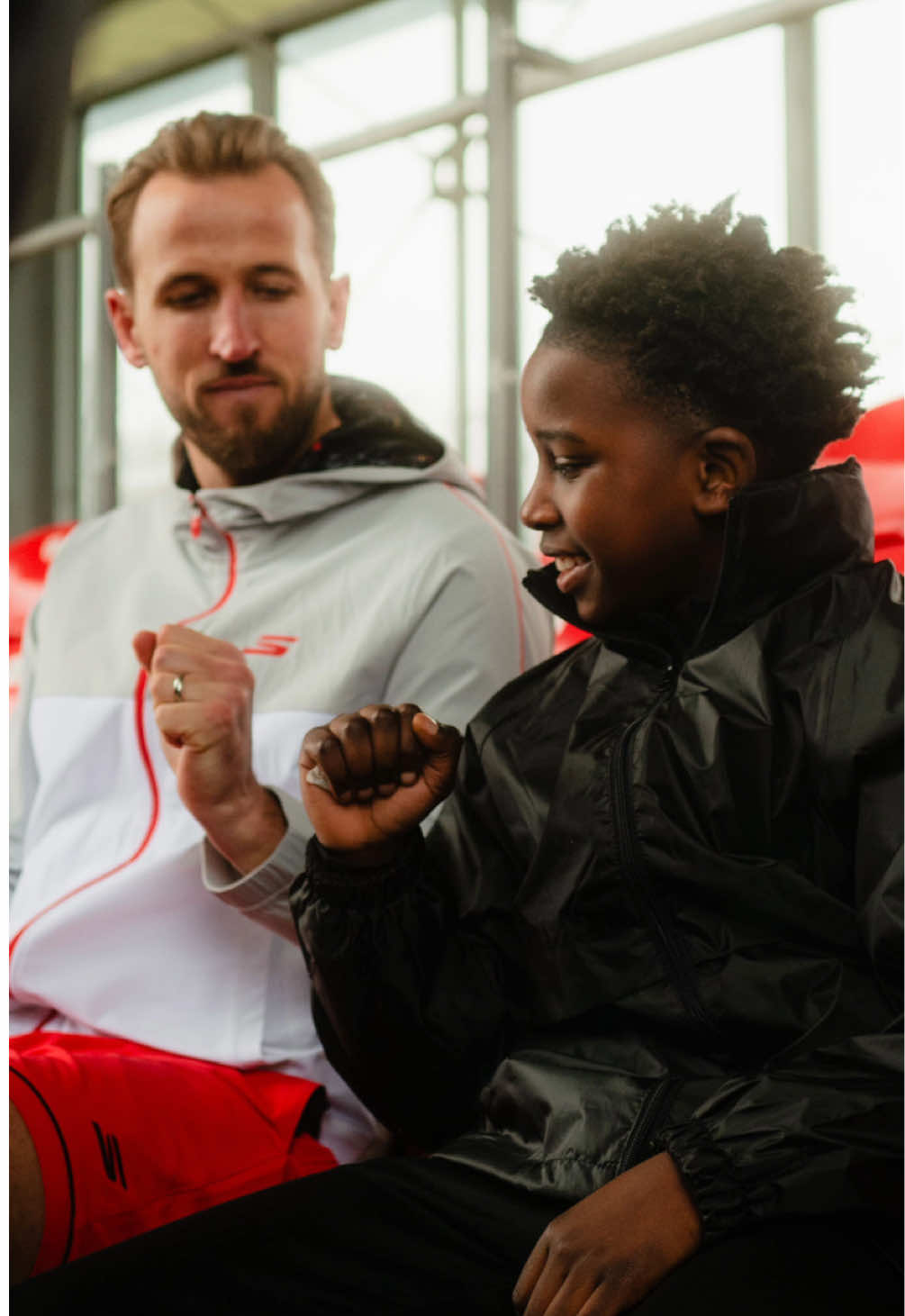 A post by @harrykane on TikTok caption: Working to inspire the next generation... My SKX_1.5 Player Edition - out now. ⚡️ #ComfortThatPerforms #HKEdition 