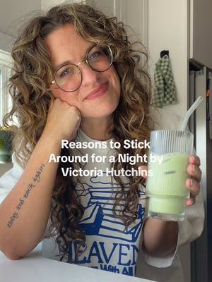 A post by @megstearoom on TikTok caption: ✨Reasons to Stick Around for a Night by @thedailyvictorian ✨ There is so much light coming your way, my friend, even if you feel buried by the dark. Keep going. So much good is coming for you. Don’t give up yet. 💛 #fyp #hopecore #poetry #BookTok #megstearoom 