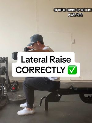 A post by @lostandlifting on TikTok caption: #greenscreenvideo lateral raise correctly #shoulderday #shoulderworkout #liftweights 