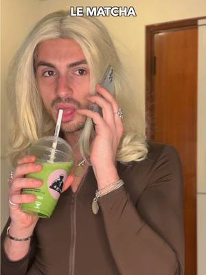 A post by @davidvoinson on TikTok caption: Matcha + Pilate. 👸🏼🍵 
