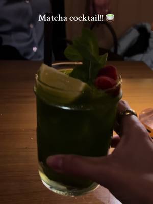 A post by @mylifeasannabel on TikTok caption: matcha cocktail!! #brooxrotterdam #hotspotrotterdam #rotterdam #restaurantrotterdam @eatsandouts 