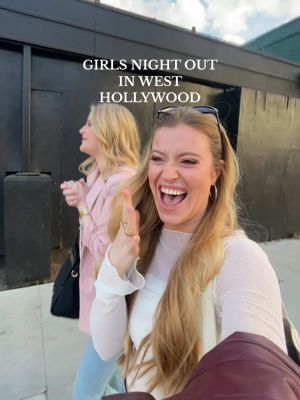 A post by @graciekramer8 on TikTok caption: Taking my childhood bestie to West Hollywood for the first time🤭💓🥂 #vlog #dayinthelife #foodtok #new #restaurants #westhollywood #la #nightout 