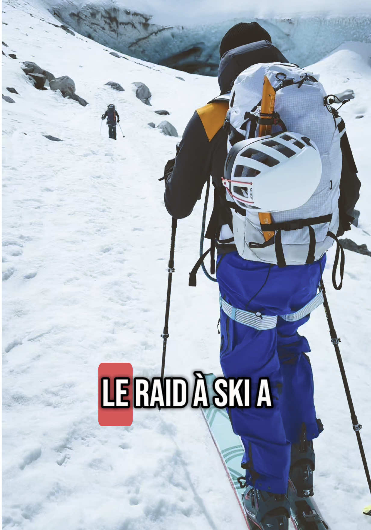 A post by @mathis_dumas on TikTok caption: Jour 1 de notre raid à ski ⛷️ avec @Inoxleshinobi  Zinal to Cabane de Grand Mountet 🚀 #ski #alpinisme #montagne #zinal #inox #inoxtag 