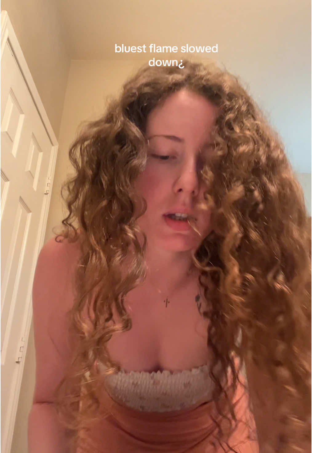 A post by @hailey.orion on TikTok caption: hotter than the bluest flame #selenagomez  #coversong 