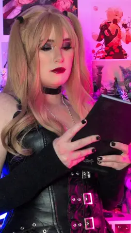 A post by @alycas_cosplay on TikTok caption: Idk I just think that Misa is slightly Sabrina coded (feel free to ridicule me for that opinion) | #cosplay #alycascos #deathnote #deathnotecosplay #misaamane #misaamanecosplay #canada🇨🇦 