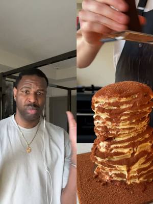 A post by @kelz on TikTok caption: #duet with @Sam Way #Food tiramisu pancakes! Indeed I need