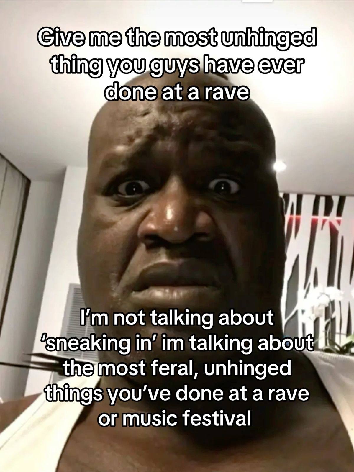 A post by @djdiesel on TikTok caption: I was hearin some STORIES during MMW and it got me wondering, what the hell else have y’all done 🤣 #rave #musicfestival #ravetok #edmtiktok 