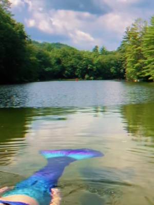 A post by @mermaid_eclipse on TikTok caption: 🧜‍♀️💦🩵 Resting on the waters surface. Away from human troubles  #fyp #foryou #fypシ #mermaid #transformation #travel #traveling #mermaiding #swim #swimming #relaxing #zen #lakeside #mountains #maine #newengland #paradise #tranquility #throwback #throwbackthursday #forest #h2o #h2ojustaddwater #mermaidcore #onthisday #finfolk #finfolkproductions 