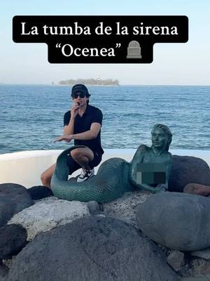 A post by @carlos_name on TikTok caption: ¿Leyenda o advertencia? Dicen que si no pides permiso para entrar al mar, no vuelves. Aquí se escuchan cantos de sirenas… 