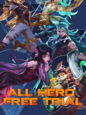 A post by @mobilelegends_id on TikTok caption: Komen dong kalian udah cobain hero apa aja! 😆 #mlbb #mobilelegends #mobilelegends_id #serubarengmlbb #samasamamain #all #hero #free #trial  
