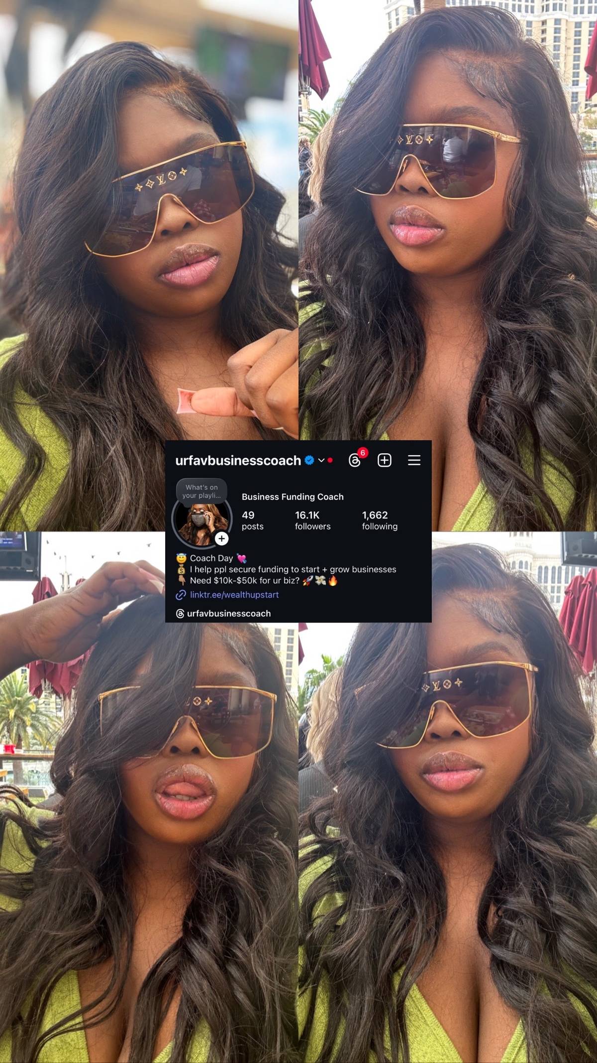A post by @urfavbizcoach on TikTok caption: Follow me On instagram. I’m verified so you know forsure you talking to ME✅🚀🔥‼️🚫