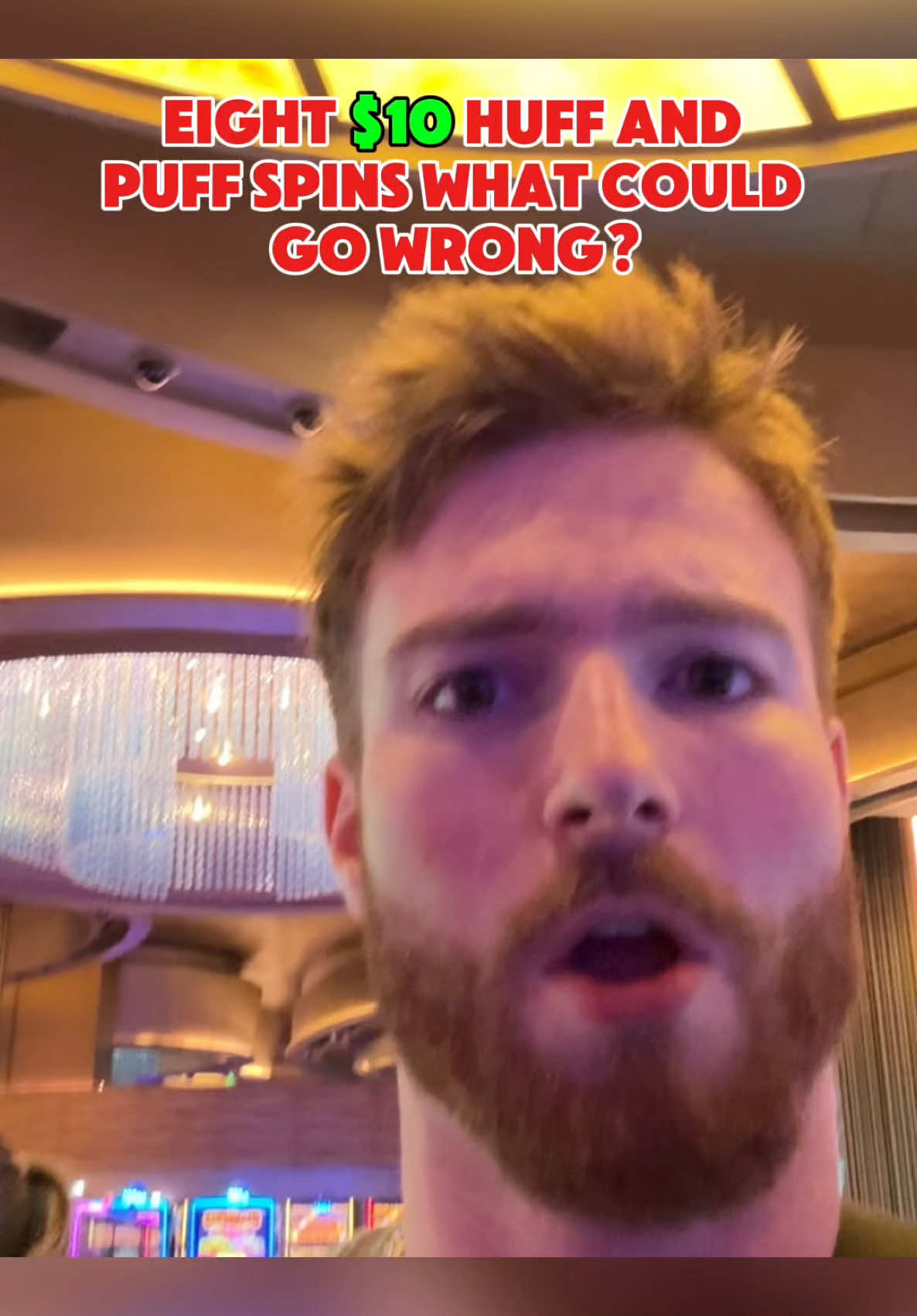 A post by @tsteezylive on TikTok caption: What could go wrong? #slot #gamble #casino #funny 