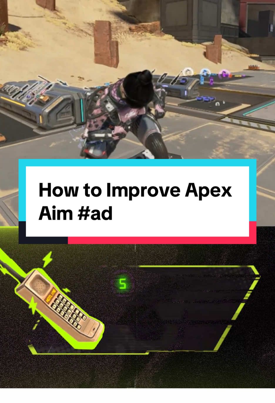 A post by @ketchupnewsapex on TikTok caption: @Apex Legends You Want To Improve Aim? Here’s My Best Tips! #playapex #ad 