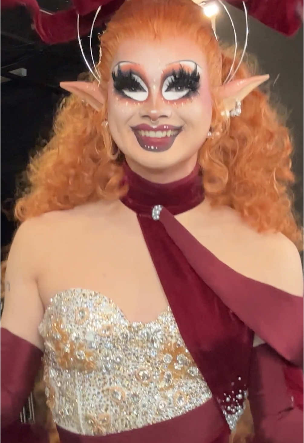 A post by @upuntil.dawn on TikTok caption: Making a dress for The Offical Drag Race Recap Show!! Watch the full video on my YT channel #Drag #DragRace 