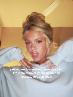 A post by @nats_not_okay on TikTok caption: like I couldn’t if I tried 😭🥲 #fyp #hairinspo #makeupinspo #2014vibes #buninspo #messybun 