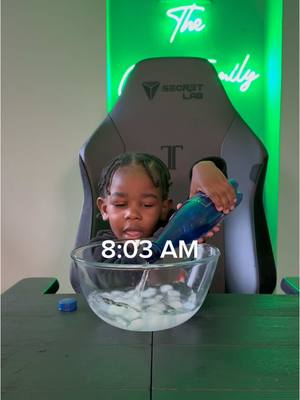 A post by @raisingzion1 on TikTok caption: Morning routine🌅 #toddlertok #toddler #cutetoddler #cute #football #footballtraining #funnytoddler #funnytoddlervideos #funny #funnyvideos #broski 