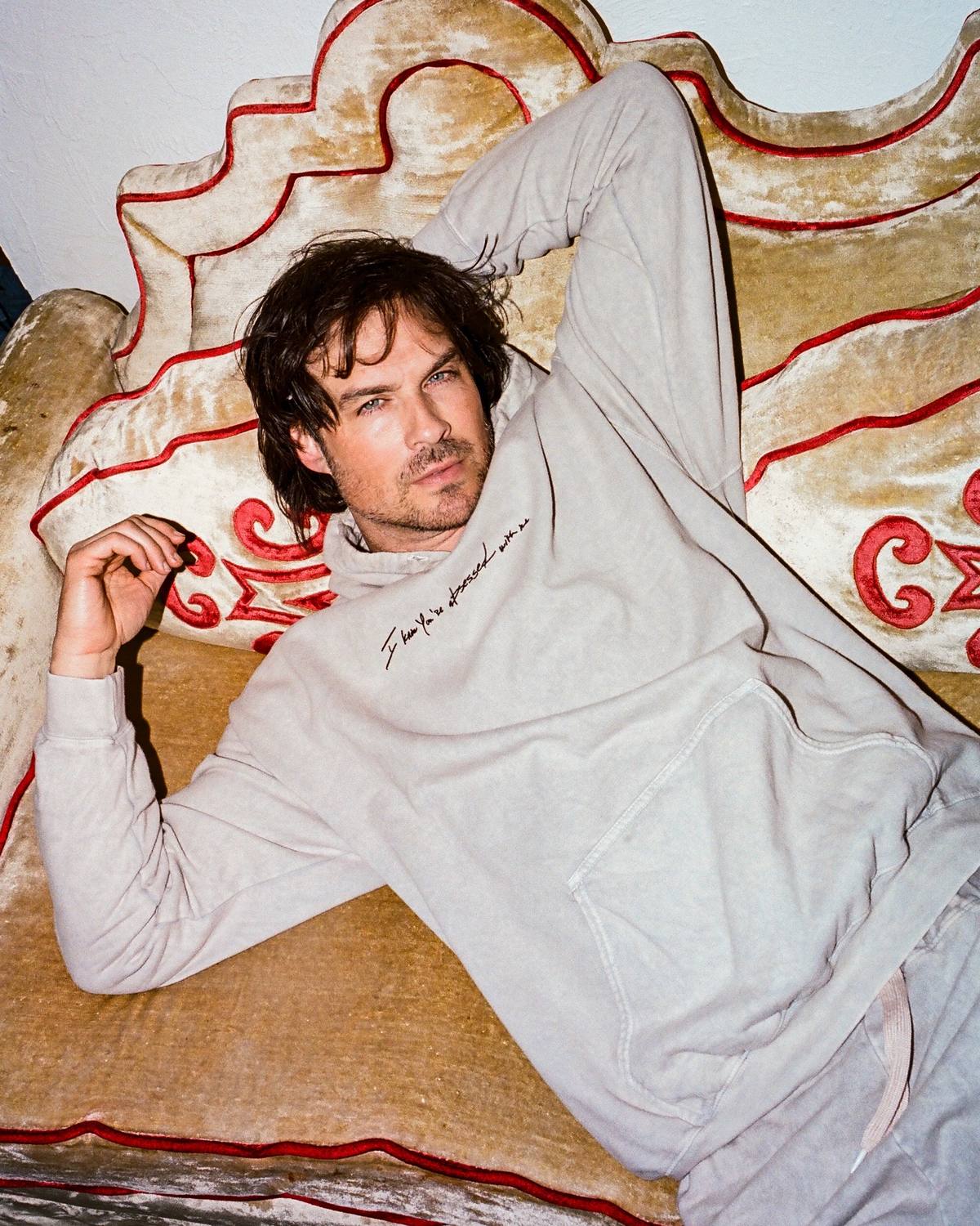 A post by @iansomerhalder on TikTok caption: My @Blank clo collection is now live! Shop everything through the link in my bio 