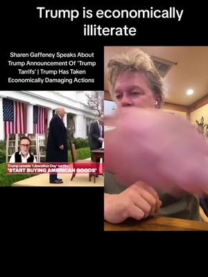 A post by @mdg650hawk7thacct on TikTok caption: #duet with @What's Trending Now News Trump is economically illiterate 