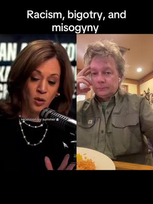 A post by @mdg650hawk7thacct on TikTok caption: #duet with @KHive HQ Racism, bigotry, and misogyny 