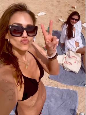 A post by @jessicaalba on TikTok caption: Vacay #vibes 🌺 #SpringBreak #Hawaii #Beach 