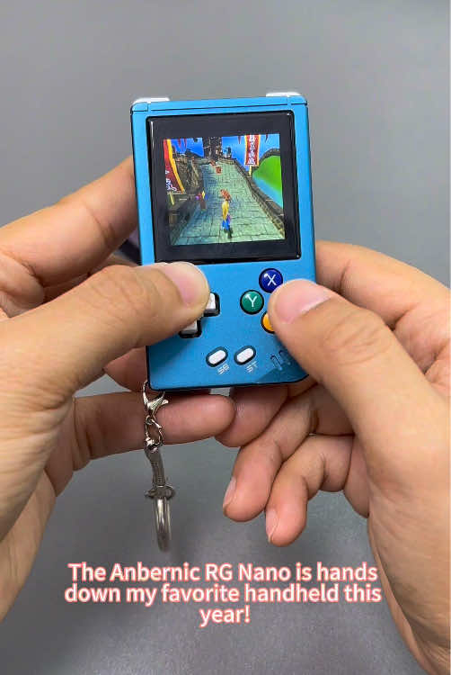A post by @anbernic_official_usa on TikTok caption: I like this handheld so much,if feels amazing in my hands #anbernic #gametiktok #emulation #retrogaming #gaminglife #videogames #Gaming #handheldgaming #retroconsole #fyp #tiktokshopspringglowup 