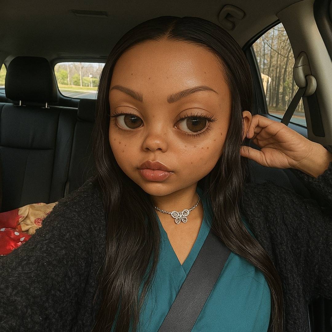 A post by @pixiethebrat731 on TikTok caption: Blythe doll trend lol