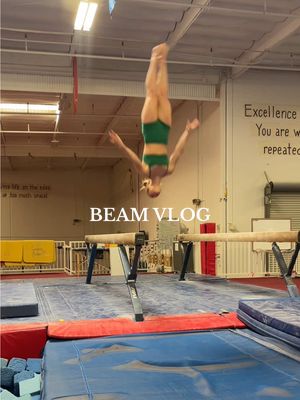 A post by @graciekramer8 on TikTok caption: Training with @soph.campana 🤸🏼💅🏽💓 #gymnastics #beam #training #vlog #dayinthelife 