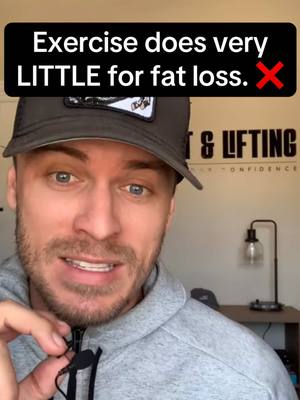 A post by @lostandlifting on TikTok caption: Let’s break a common myth:  Exercise alone doesn’t lead to significant fat loss.  While strength training and movement are crucial for muscle maintenance / building, cardiovascular health, and overall well-being,  exercise doesn’t account for the majority of calories you burn in a day.  Your Basal Metabolic Rate (BMR), Thermic Effect of Food (TEF), and Non-Exercise Activity Thermogenesis (NEAT) are where you’ll get the biggest bang for your buck with less effort. What does this mean? If your nutrition isn’t aligned with your fat loss goals, no amount of exercise will compensate.  You’re only going to spin your wheels with increased hunger, higher cortisol, & less energy the more you try to burn as many calories as you can for weight loss. Instead, focus on eating enough protein, controlling your caloric intake, strength training, and moving consistently throughout the day via steps (aka NEAT) to force a steady downward stream of weight loss to keep things more manageable. At least if your goal is sustainable, long-term fat loss and avoiding burnout. If you’re looking for help on how to set up your nutrition for sustainable fat loss with personalized caloric intakes, protein goals, & easy to make high protein recipes, comment “starter kit” below and I’ll DM you a link to download my free guide that walks you through the beginning steps. #metabolichealth #metabolism #weightlosshelp 