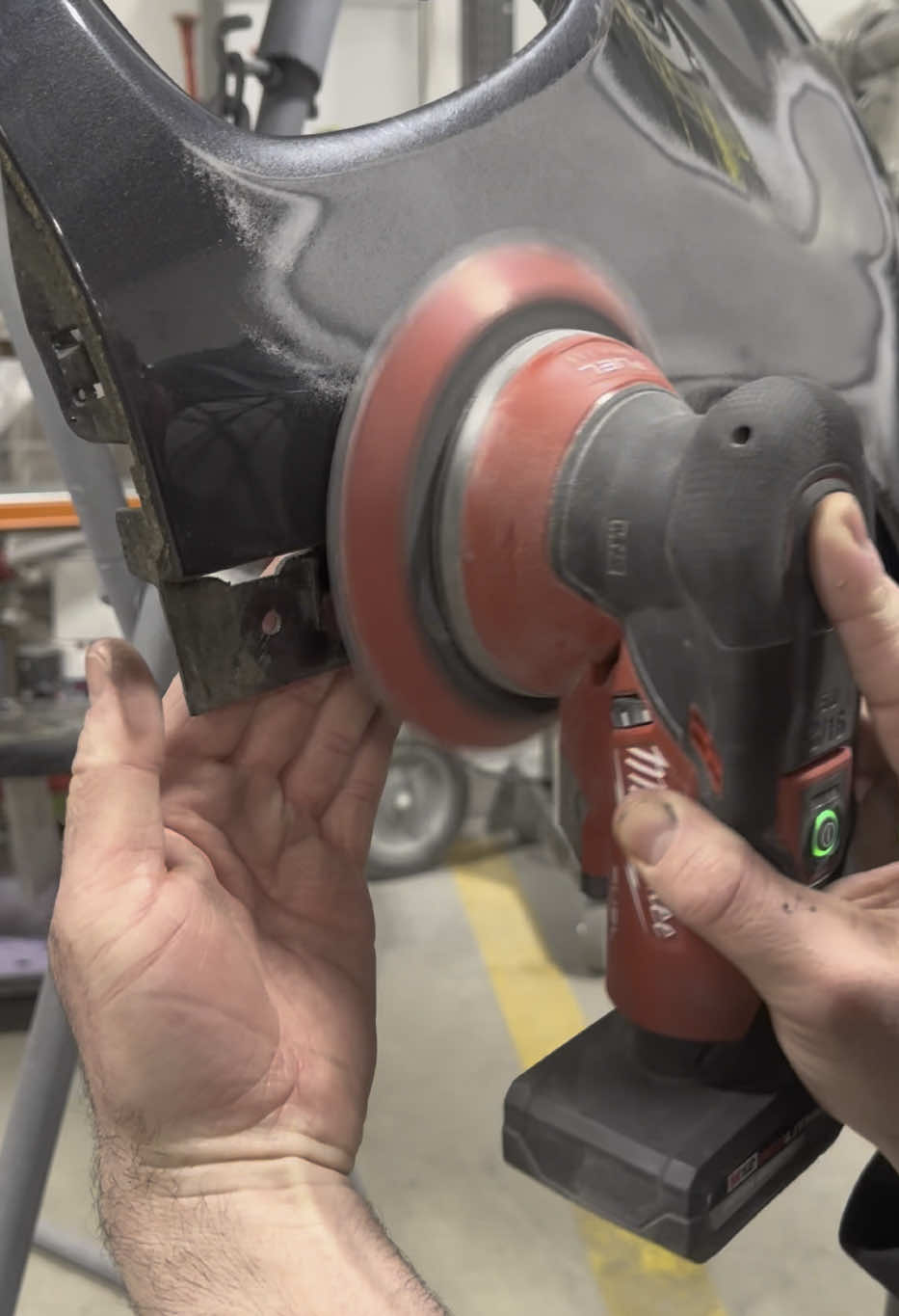 A post by @luxury.car.repair on TikTok caption: M12 FUEL 6" Random Orbital Sander—3/16" I've been using this on the daily now for a while and loving it, no need for anymore airlines or noisy sanders and the battery life is great with the 2.5 & 5.0 batteries that come with the kit. If your in the market for a new sander check these out • @Milwaukee Tool Europe @MilwaukeeToolUSA  • #milwaukee #milwaukeetools #milwaukeetool #nothingbutheavyduty #autobody #bodyshoplife #luxurycarrepair #bodyshop #repair #replace #collision