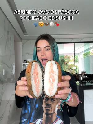 A post by @jullymolinna on TikTok caption: OVO DE SUSHII🗣️🥚🤯🍣 #fyp #foryoupage #ovodepascoa #pascoa2025 