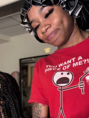A post by @thehairengineer on TikTok caption: Might as well be the hair magician at this point !  #crochetknotlessbraids #knotlessbraids #crochethair #crochethairstyles #brooklynbraider #bohoknotlessbraids 