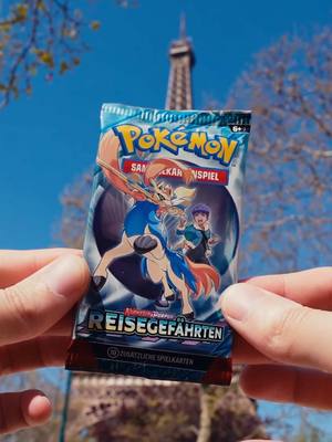 A post by @keinpart2 on TikTok caption: Mach ichs auf? | Folge 18 | Reisegefährten in Paris! | #machichsauf #Pokémon #TCG #PokémonTCG #Reisegefährten #Booster #BoosterOpening #Gamer #Gaming #Paris 