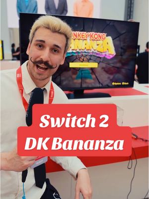 A post by @keinpart2 on TikTok caption: DK Bananza auf Switch 2 getestet! 😍 | #Switch2 #Nintendo #NintendoSwitch2 #DonkeyKongBananza #HandsOn #Bananza #GamingNews #DonkeyKong #DK #DKBananza #DKB #Switch2Test #Joycons #Switch2Joycons 