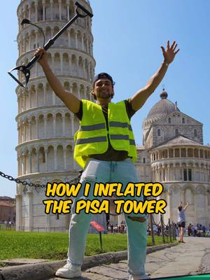 A post by @faffapix on TikTok caption: Pt. 1 I created my own fun fair! Go check out the result on my profile! 🤣 #teamfaffapix #pisa #italy