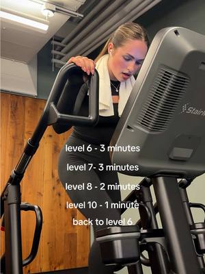A post by @kennelly_michelle on TikTok caption: it’s rough but i promise it pays off 😩😍 @Equinox #eqxambassador #stairmaster #gym #fyp #gymtok #stairmasterworkout #workoutroutines #cardio 