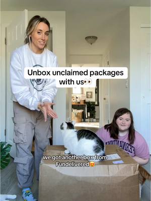 A post by @sar_carolyn on TikTok caption: Not a DVD….whoops🤣💀 #sisters #unboxing #unclaimedmail #funny 