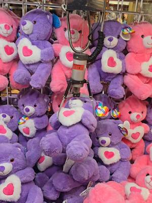 A post by @cseb_officiel on TikTok caption: J'essaye d'attraper ce magnifique ours en pluche pour 2€ al ducasse de lille 🤩 esque jvai lavoir ? 