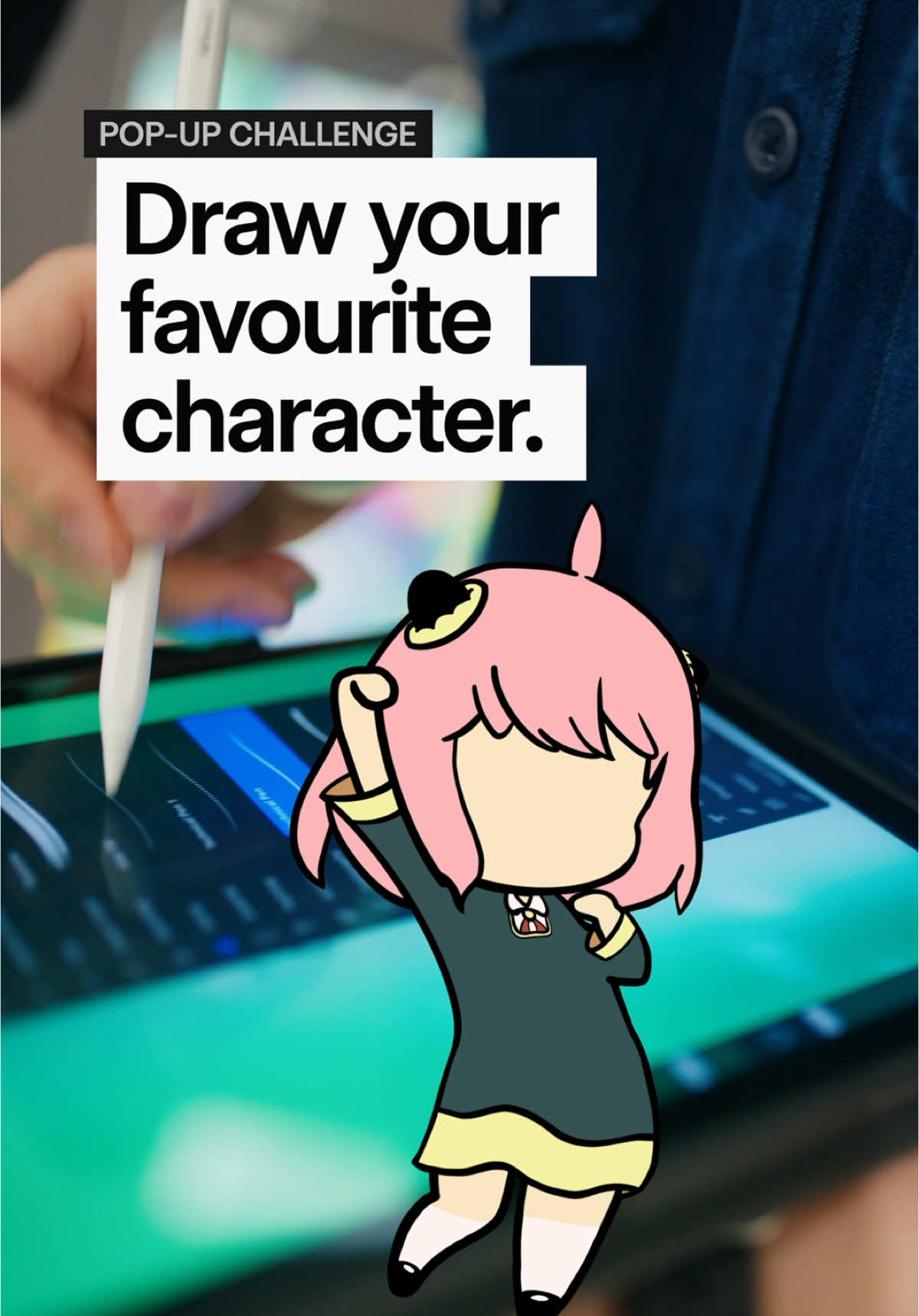 A post by @procreate on TikTok caption: Your favourite artists’ favourite characters ✨  We asked a few creators in Tokyo what their favourite characters were — and if they could draw them in under one minute in #Procreate 💥  Featuring: Amity Sensei Saya Natsume Gen Natsume  Adrian Hogan  Luis Mendo Ryo yambe  Zinkai  Tokishi Nakamura