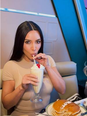 A post by @kimkardashian on TikTok caption: 🍽️🤣