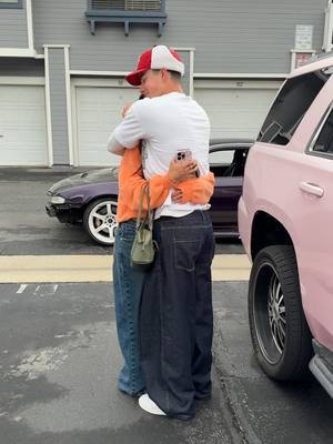 A post by @the.sign.guy on TikTok caption: fixing my girl's flat tire😭 @evamillersha #car #girlfriend #carsoftiktok #jdm #drift #boyfriend #couple #thesignguy #signguy #austinmollno