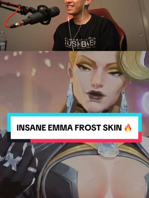 A post by @sushibae on TikTok caption: the devs at netease know what they are doing 🙄 #emmafrost #marvelrivals #reaction  