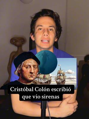 A post by @carlos_name on TikTok caption: Cuando Cristóbal Colón llego a América, no solo encontró nuevas tierras, también vio sirenas. Muy lejos de ser una leyenda porque hay cartas, es un misterio real 💀