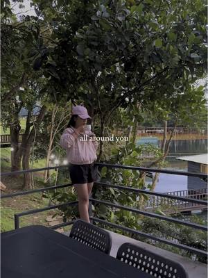 A post by @elmaasagra on TikTok caption: When you feel exhausted, just take a deep breath and sip a cup of coffee plus view of a beautiful nature = heaven ☕️☺️ 🌿 #fyp #mamelma #luxebeauty #caffemachiato 