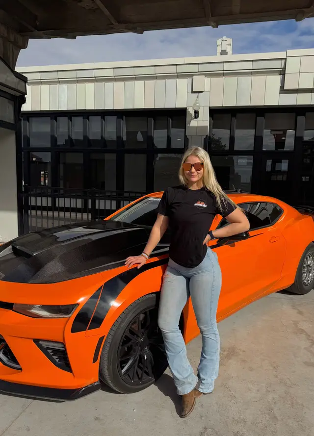 A post by @britneyautomotive on TikTok caption: #camaro #2ss #fyp #dragracing #racing #model 